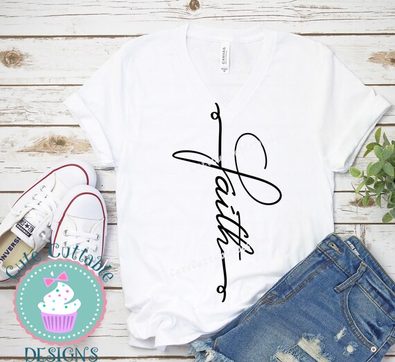 Download Free Faith Cross Svg Faith Svg Christian Sideways Cross Easter Etsy SVG Cut Files