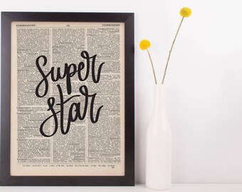 Super Star Dictionary Print