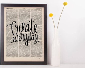 Create Everyday Dictionary Print