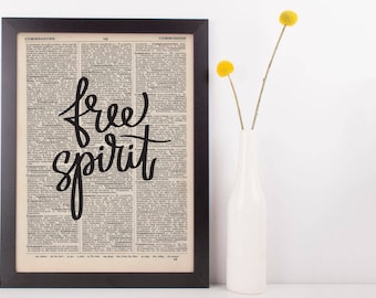 Free Spirit Dictionary Print