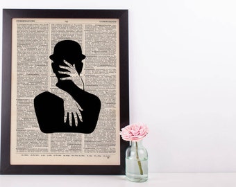 Surreal Steampnk Caress Dictionary Print