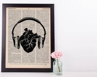 Listen to Your Heart Anatomical Dictionary Print