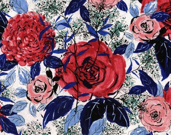 Favorite Floral - Rouge - Rosen hutch - Baumwolle + Stahl