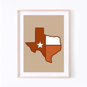 Texas State Flag Digital Download Print