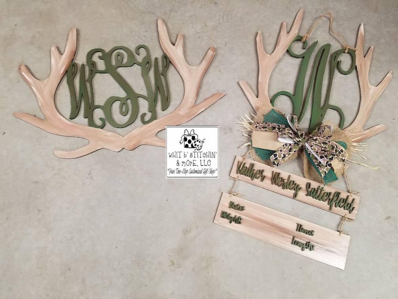 Hospital Door Hangers Boy Door Hanger Baby Door Hanger Deer Etsy