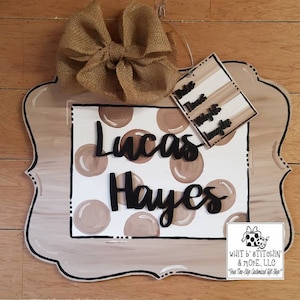 Hospital door hanger, baby door hanger boy, Neutral Door Hanger, Simple Baby Door Hanger, Unique Baby Door Hanger, Cute Baby Door Hanger