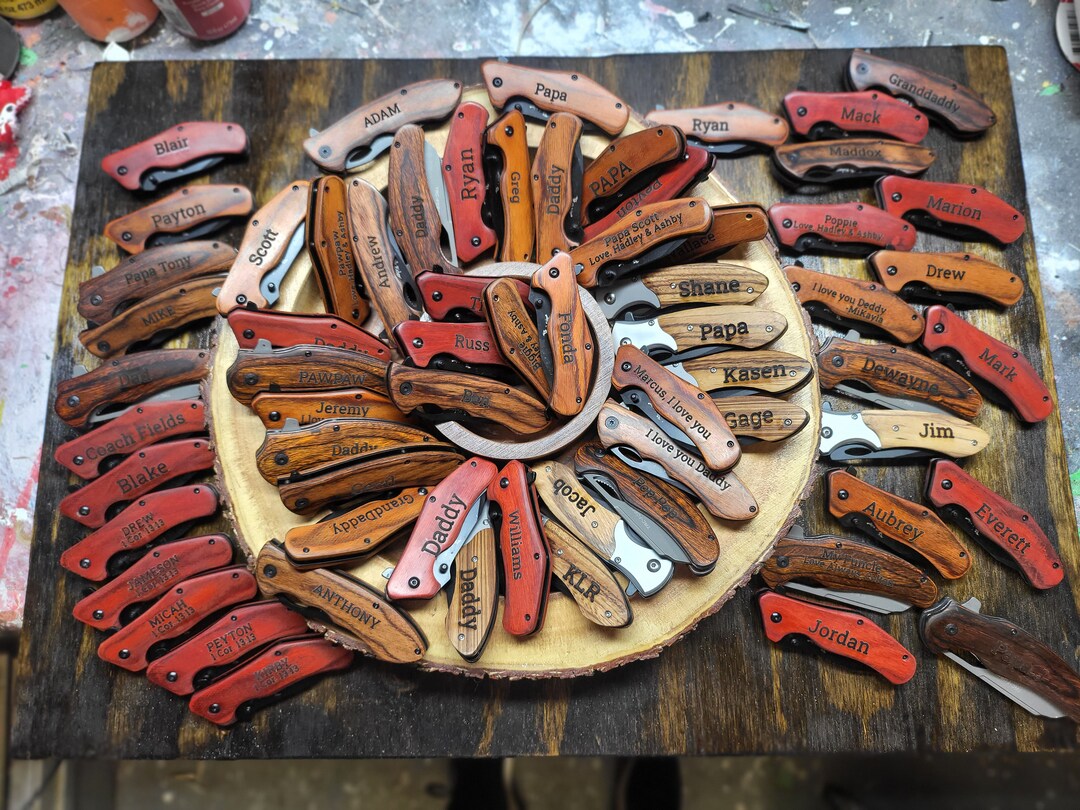 Engraved Pocket Knives Etsy