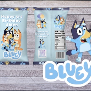 Bluey Chip Bag Design