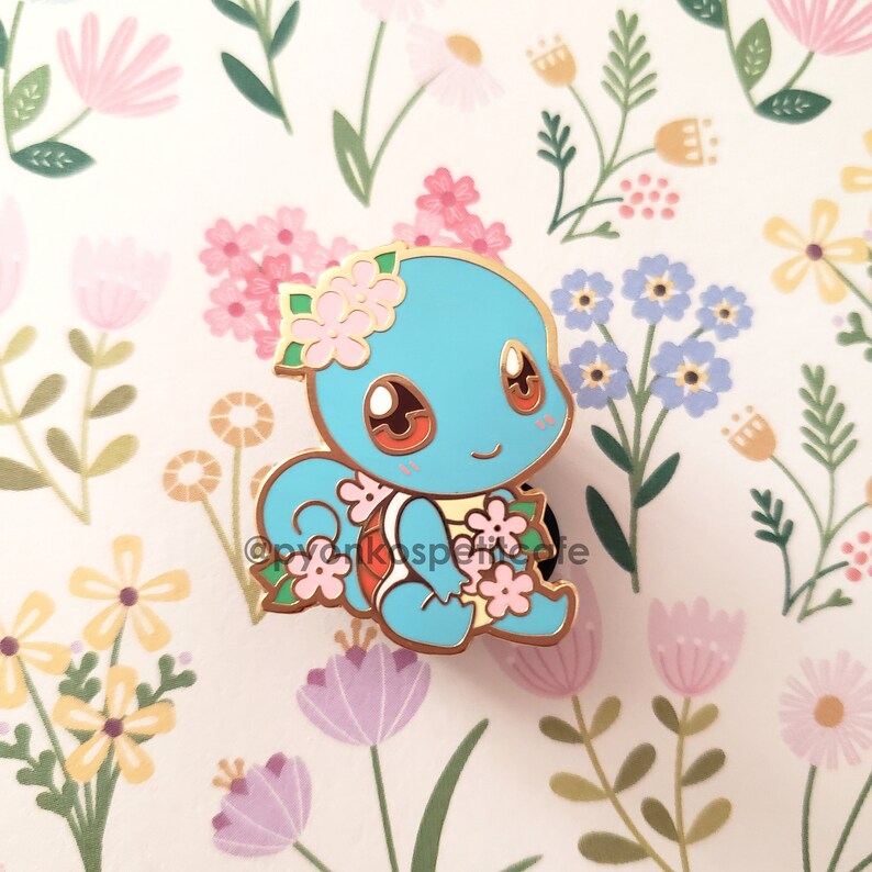 Squiddles - Spring Flower Festival Hard Enamel Pins Series - Etsy
