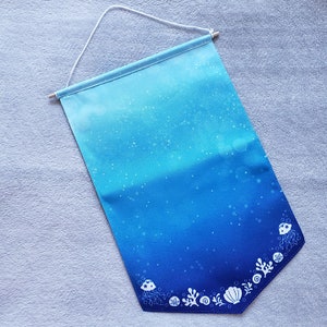 Ocean Pin Display Banner, Double-sided Cloth, from the MerMay 2022 Annual Project