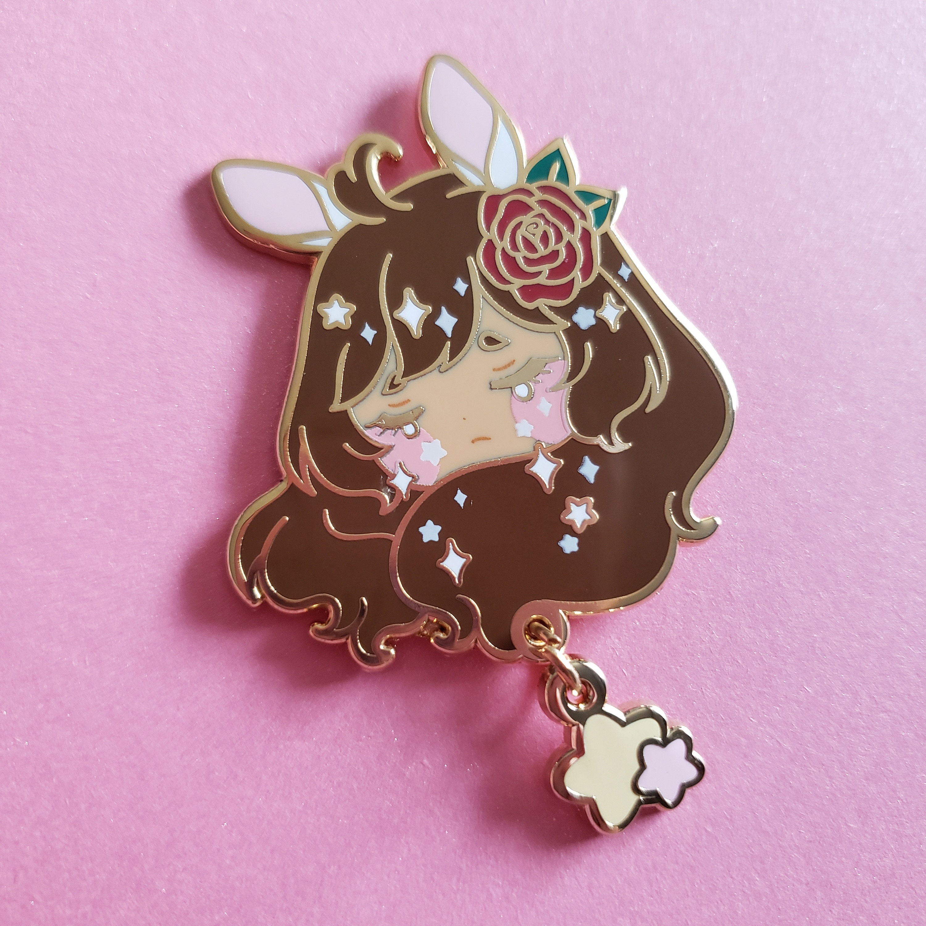 Falling Stars Deluxe Dangly Charm Pin - 