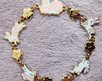 Leaping Bunny Necklace from Year of the Rabbit 2023 Collab