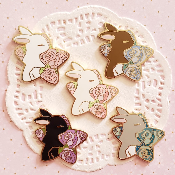 Star Bouquet Bunny Enamel Pin Star Bouquet Bunny Enamel Pin