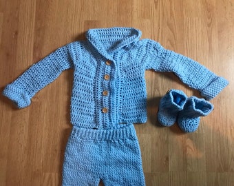 Crochet baby sweater