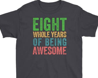 Eighth Birthday 8th Birthday Party Shirt Birthday Boy Girl Birthday Outfit Birthday Invitation