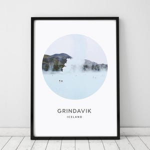 Iceland Print, Printable Art, Wall Art Print, Travel Poster, Home Decor, Photography Print, Instant Download, Blue Lagoon Print