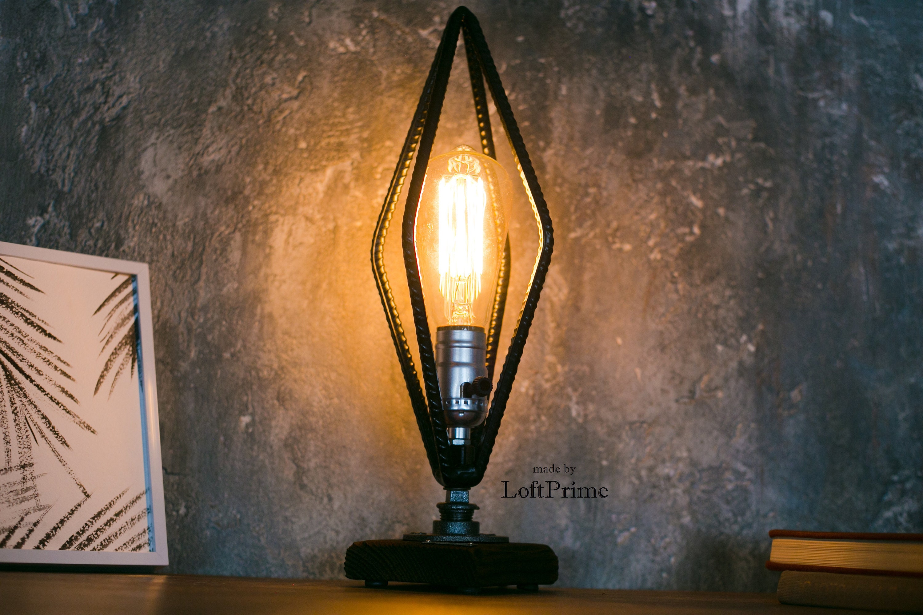 Rustikale Kuchenlampe