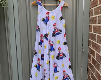 Mario Dress, Super Mario Bro's, Princess Peach Dress, Yoshi Dress, Nintendo Dress, Luigi Dress, Video Game Dress, Birthday Dress, Sundress - Etsy Mario Dress, Super Mario Bro's, Princess Peach Dress, Yoshi Dress, Nintendo Dress, Luigi Dress, Video Game Dress, Birthday Dress, Sundress - Etsy