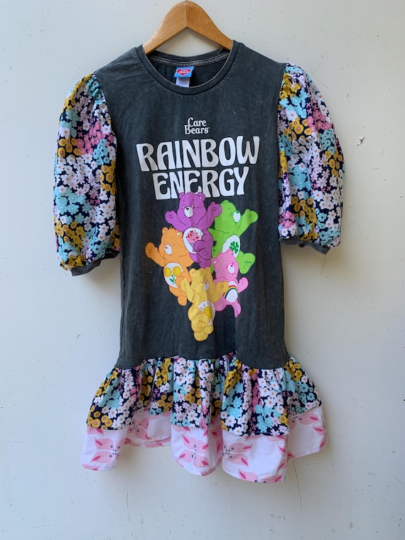 Care Bears x Unique Vintage Care Bears Forever Edith Swing Dress Vintage Care Bears dress display picture 1