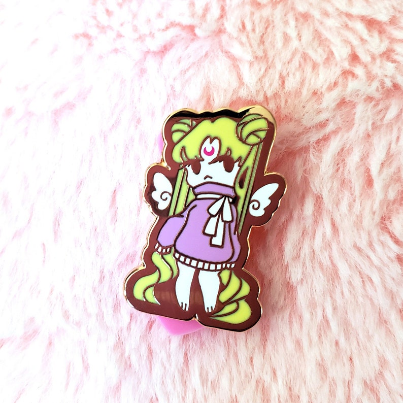Comfy Sailor Moon Hard Enamel Pin image 1