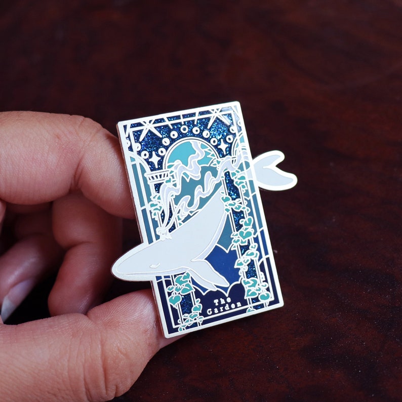 The Garden Whale 2 Hard Enamel Pin Etsy