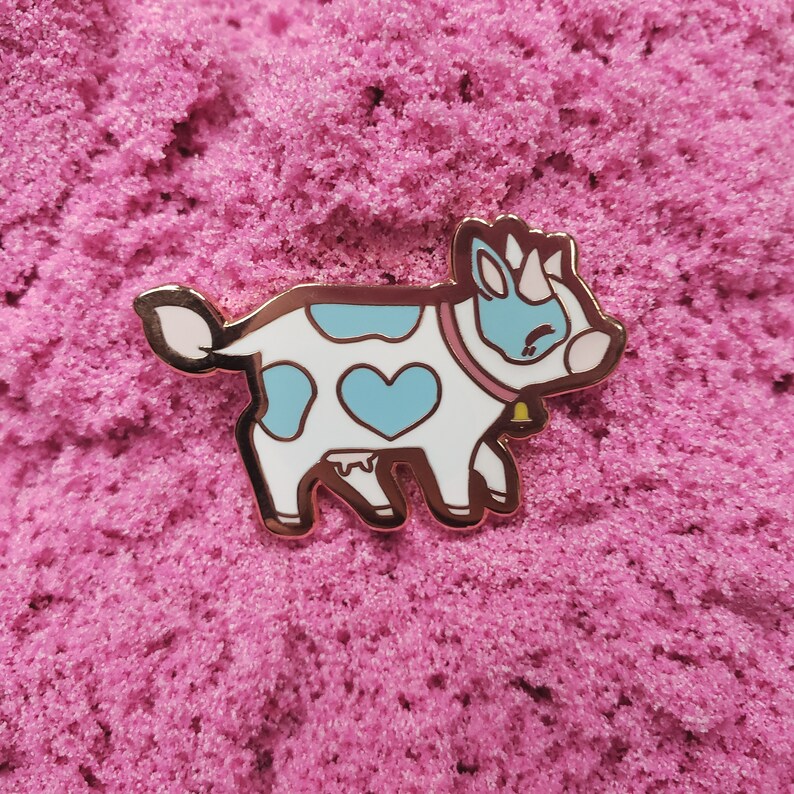 Cow Hard Enamel Pins | Etsy