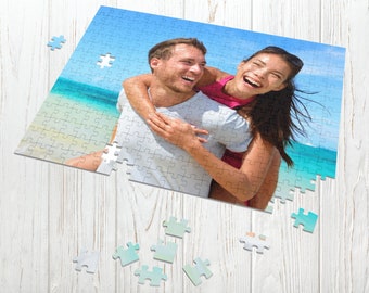 Personalised Jigsaw Puzzle | Add a Photo or Text l Custom Photo Puzzle l Wedding Gift | Anniversary Gift l Birthday Gift l Christmas Gift