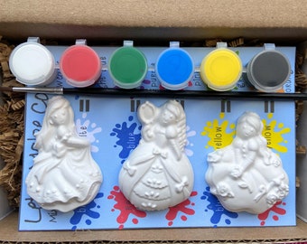 DIY Princess Magnet Set- Kids Craft Kit - Art Party