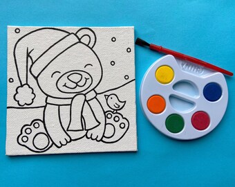 Polar Bear Paint Set - Stocking Stuffers - Gifts Under 10