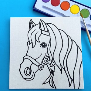 Upominki na imprezę w kształcie koni DIY - Princess Party - Paint Party Favors - Pony Party