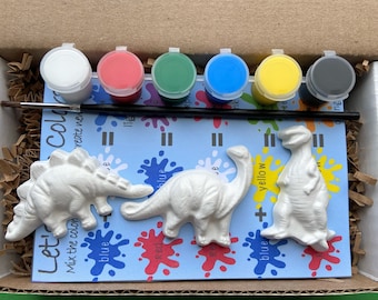 Paint Your Own Dinosaur  - Dinosaur Gift - Dinosaur Party Favors
