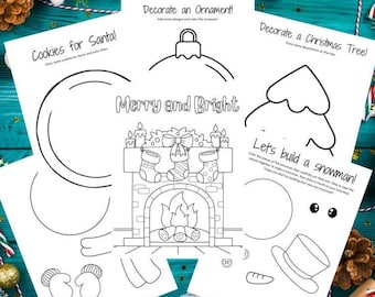 Festive Printable Activities for Kids: Instant Entertainment & Craft Fun