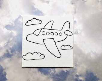 Schilder je eigen vliegtuig - Art Party Gunsten - Kids Gift