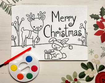 Make Your Own Christmas Card Kit - Christmas Canvas Card
