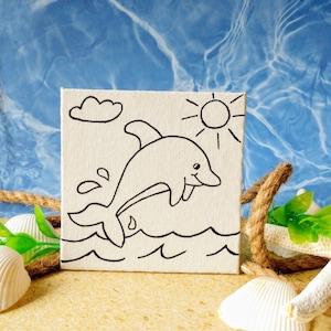 Paint Your Own Dolphin - Nautical Party Favor