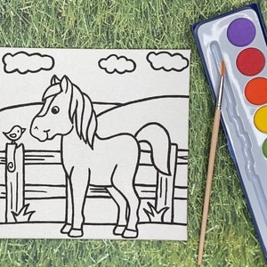 Horse Party Favors - Paint Party Favors - Barnyard Birthday - Farm Theme Party