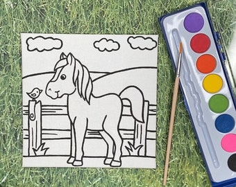 Horse Party Favors - Paint Party Favors - Barnyard Birthday - Farm Theme Party