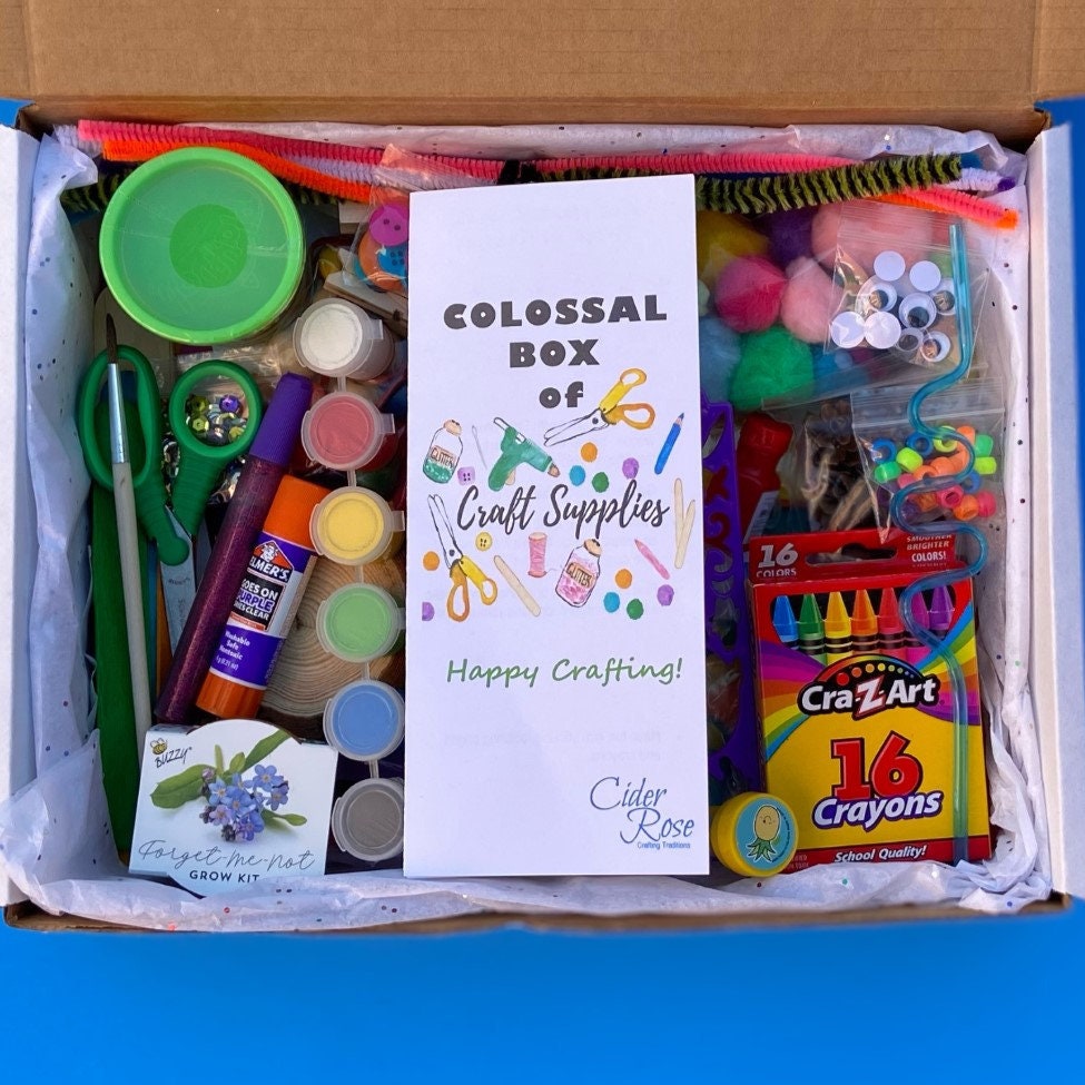 Art Supply Case, Craft Art Activity Case, Small Toy Box, Art Supply Box,  Kids School Supply Box, Kids Art Box, Girls Art Box, Kids Craft Box 