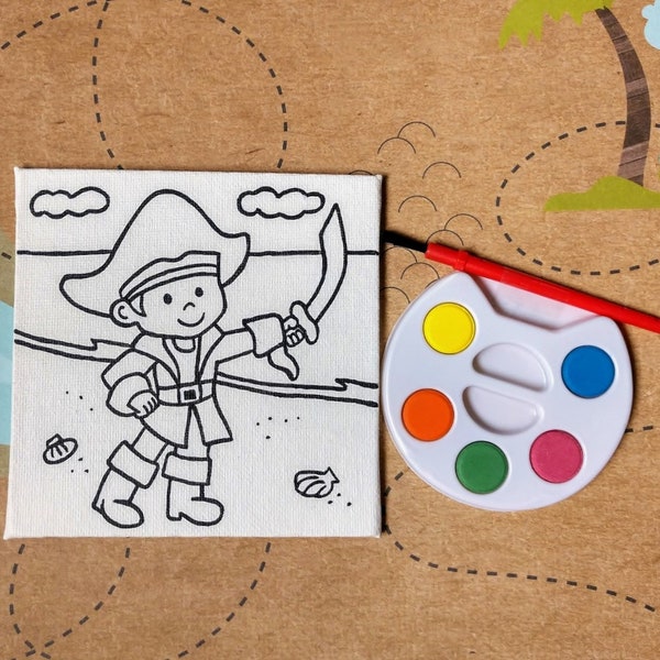 Paint Your Own Pirate Canvas - Pirate Party Favors