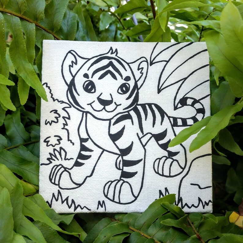 Kids Party Favors Paint Your Own Tiger Jungle Party Favors Safari Party