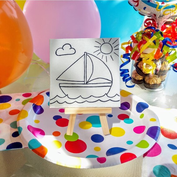 Paint Your Own Cupcake Tea Party Favors Art Party Kids Etsy