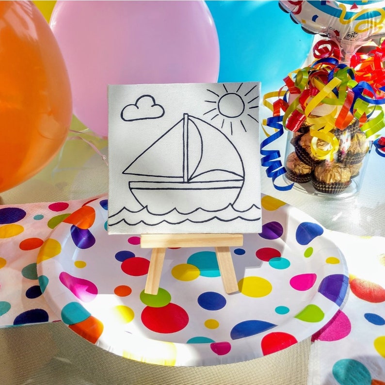 Art Party Tea Party Favors Kids Party Favors Paint Your Own Cupcake