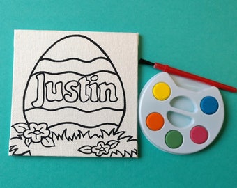 Custom Name Easter Egg, Paint Your Own Easter Egg, Kids Easter Gift, Easter Basket Stuffers