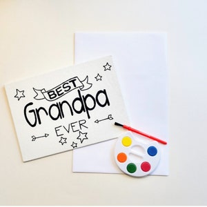 DIY-kaart voor opa papa vaderdagcadeau beste opa ooit zelfgemaakte kaarten afbeelding 4