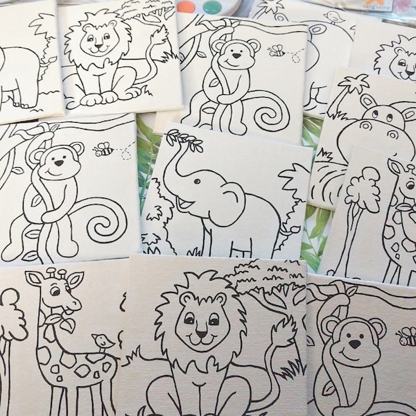 Jungle Animals Art - Etsy