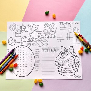 8.5 x 11 Easter Coloring Pages For Kids, Kids Printable, Digital Download image 5