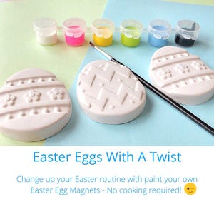Paint Your Own Easter Eggs - Easter Basket Stuffers - Easter Craft Kit - Kids Easter Gift for Boys and Girls image 2