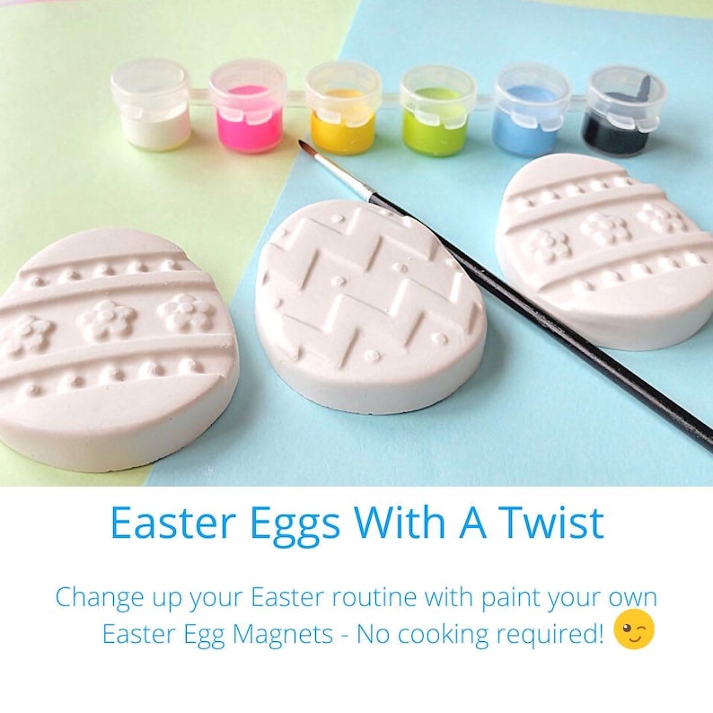 Paint Your Own Easter Eggs - Easter Basket Stuffers - Easter Craft Kit - Kids Easter Gift for Boys and Girls image 2
