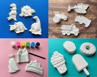 Paint Your Own Party Kit - Art Party Favors - Dinosaur Party Favors, Unicorn Party, Construction Birthday and More!