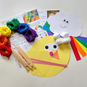 Construction Paper Rainbow Craft - Kids Kubby